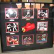 Large custom 3D Shadow Box a Muhammad Ali Boxing Glove w/ 8 signatures